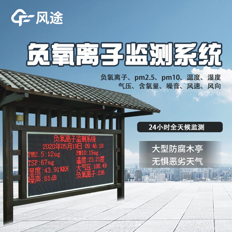 公園20分鐘效應，用負氧離子監測站保衛環境