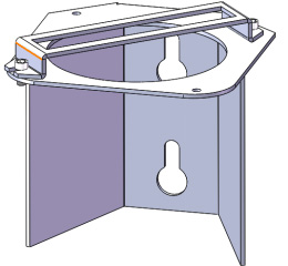 管網低功耗采集微系統安裝支架